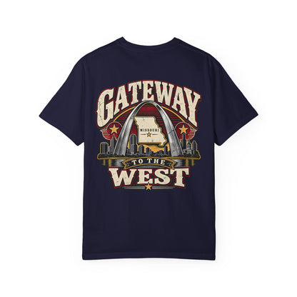 Missouri Gateway to the West Unisex Comfort Color 1717 Streetwear Graphic Tee