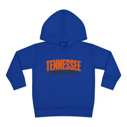 Tennessee Born and Raised Modern Southern Streetwear Unisex Toddler Pullover Fleece Hoodie