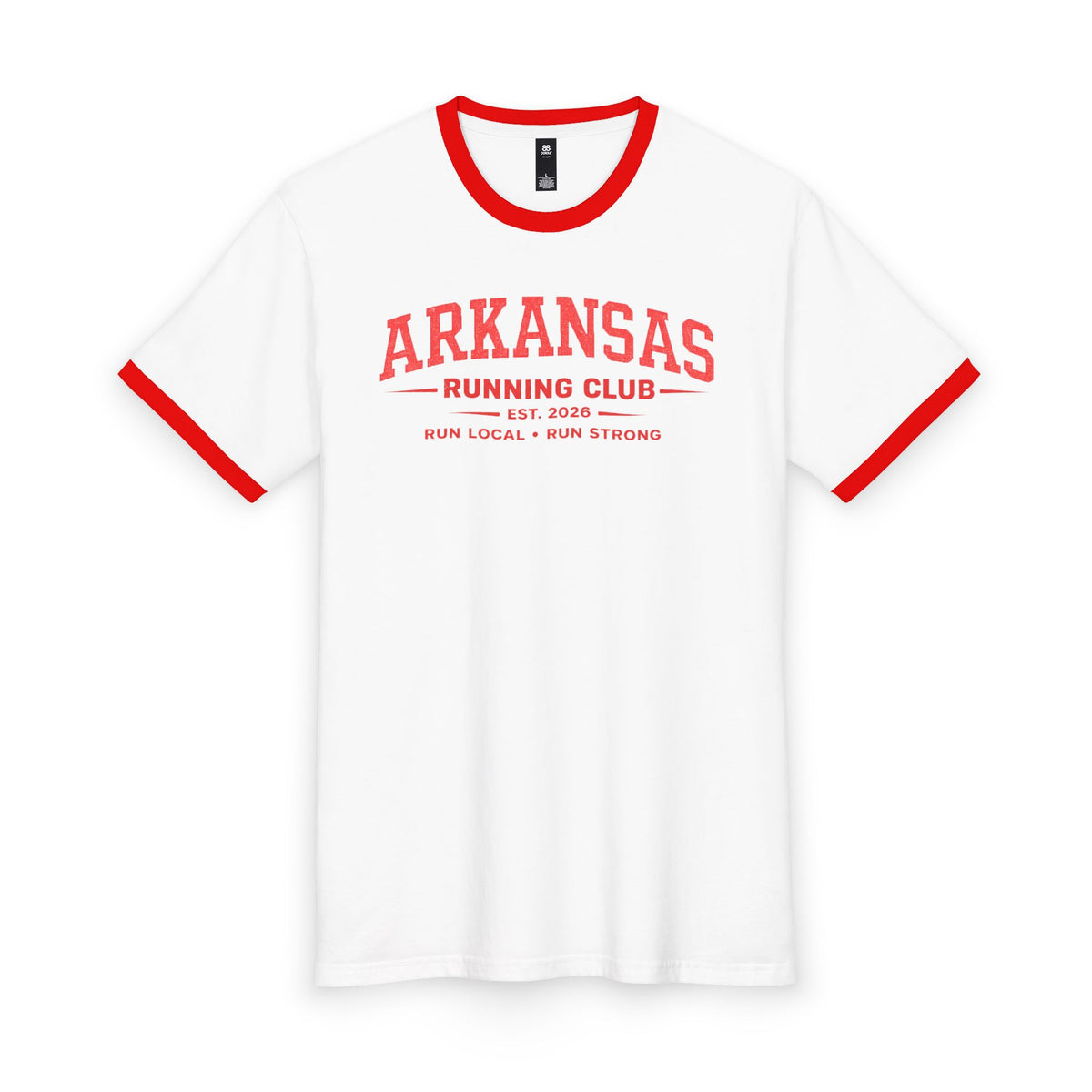 Arkansas Running Club 2026 All State Men's Staple Ringer Tee