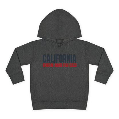 California Born and Raised Minimal Modern Unisex Toddler Pullover Fleece Hoodie