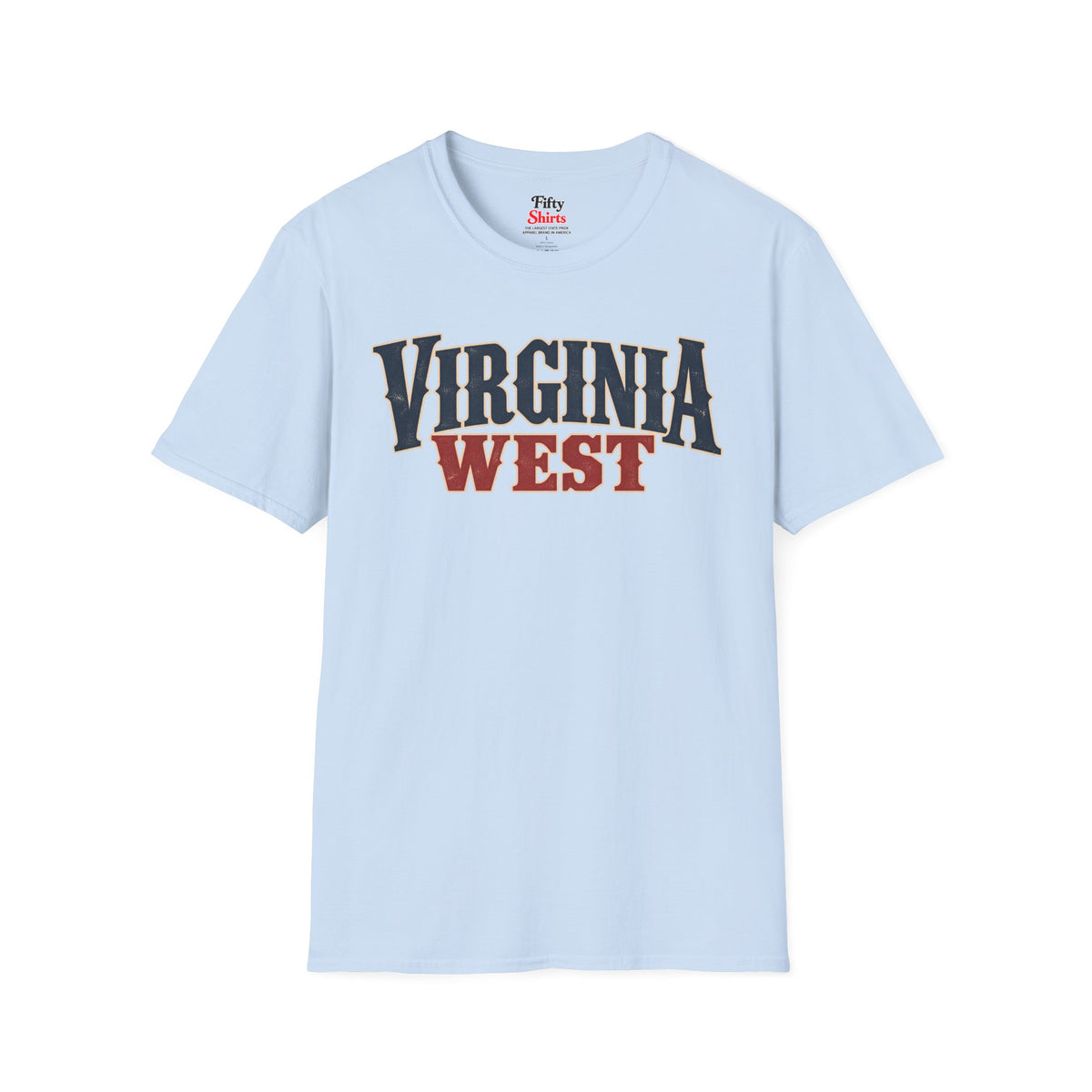 Virgina West Unisex Softstyle T Shirt State Name Graphic Tee