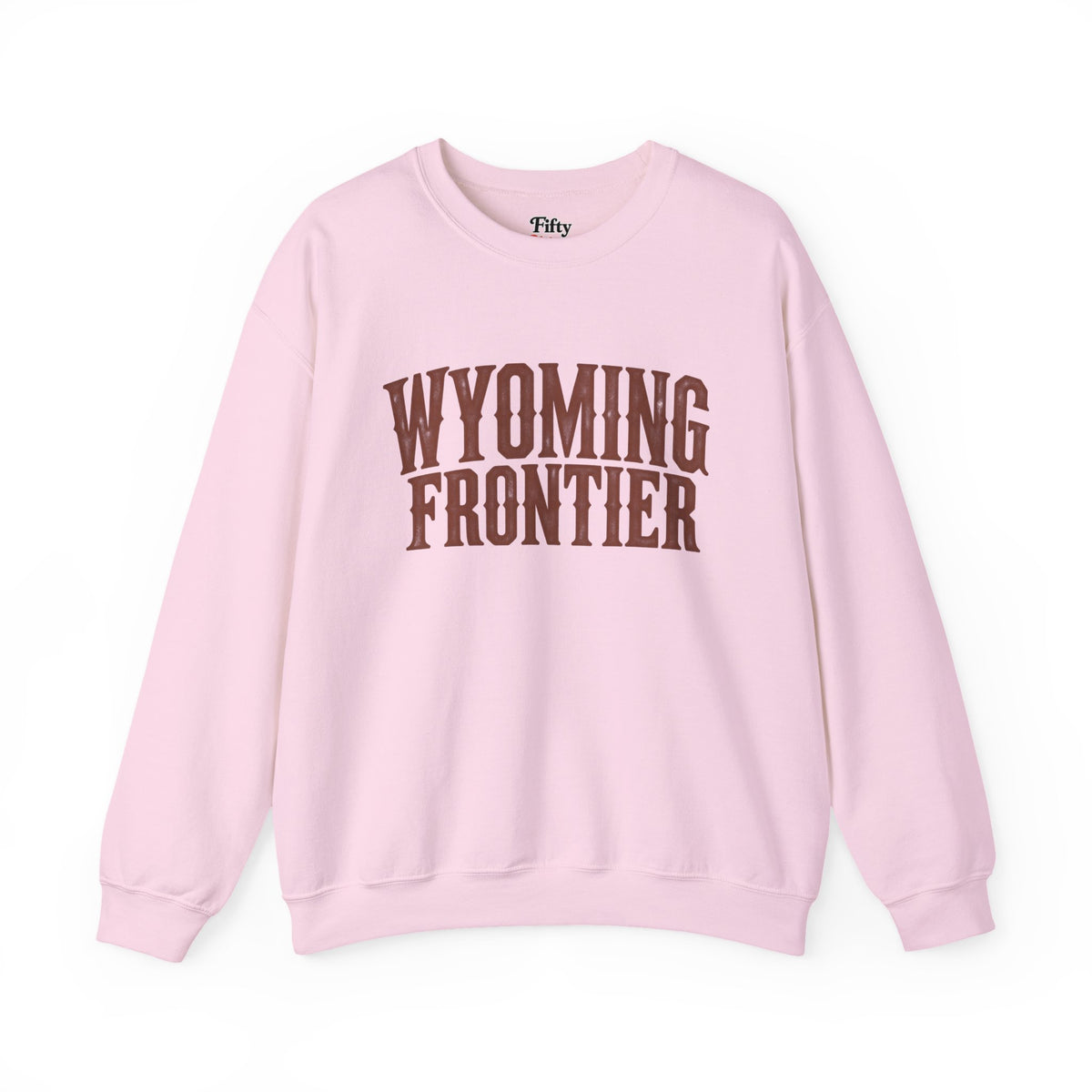 Wyoming Frontier Unisex Crewneck Sweatshirt State Name Graphic