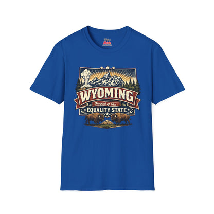 Wyoming State Pride Unisex Softstyle T Shirt State Pride Graphic Tee Collections FS03