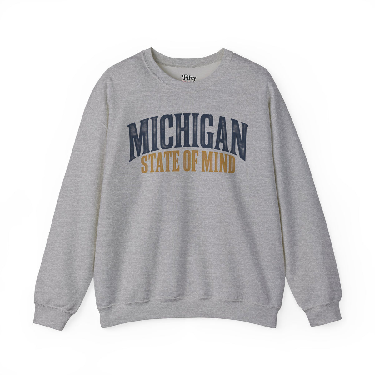 Michigan State of Mind Unisex Crewneck Sweatshirt State Name Graphic