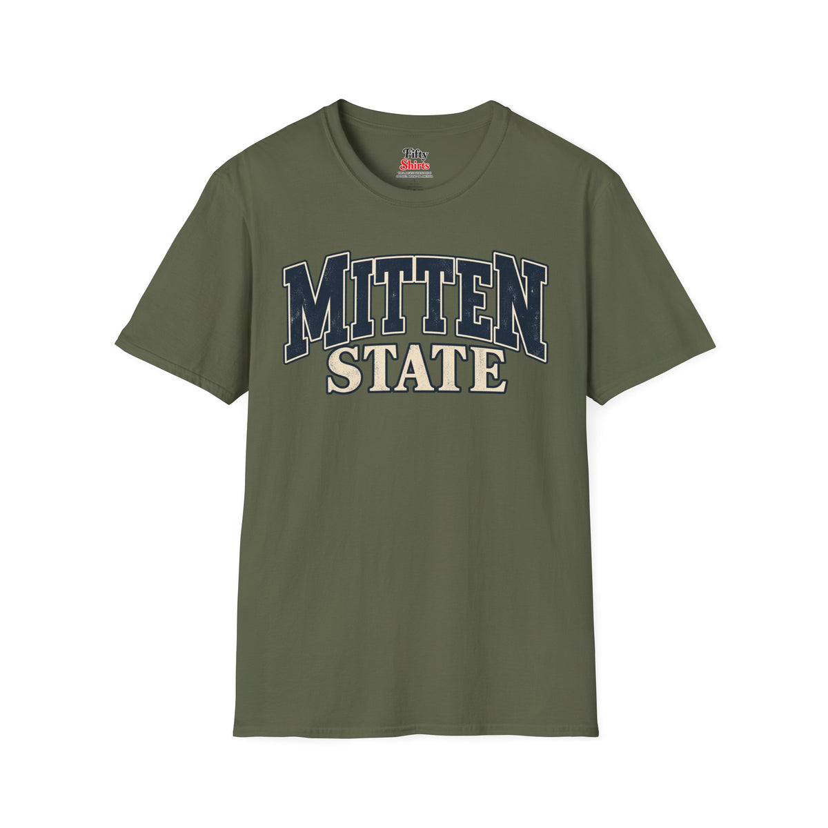 Michigan Mitten State Unisex Softstyle T Shirt State Name Graphic Tee