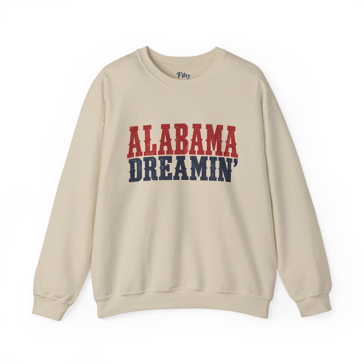 Alabama Dreamin' Unisex Crewneck Sweatshirt State Name Graphic