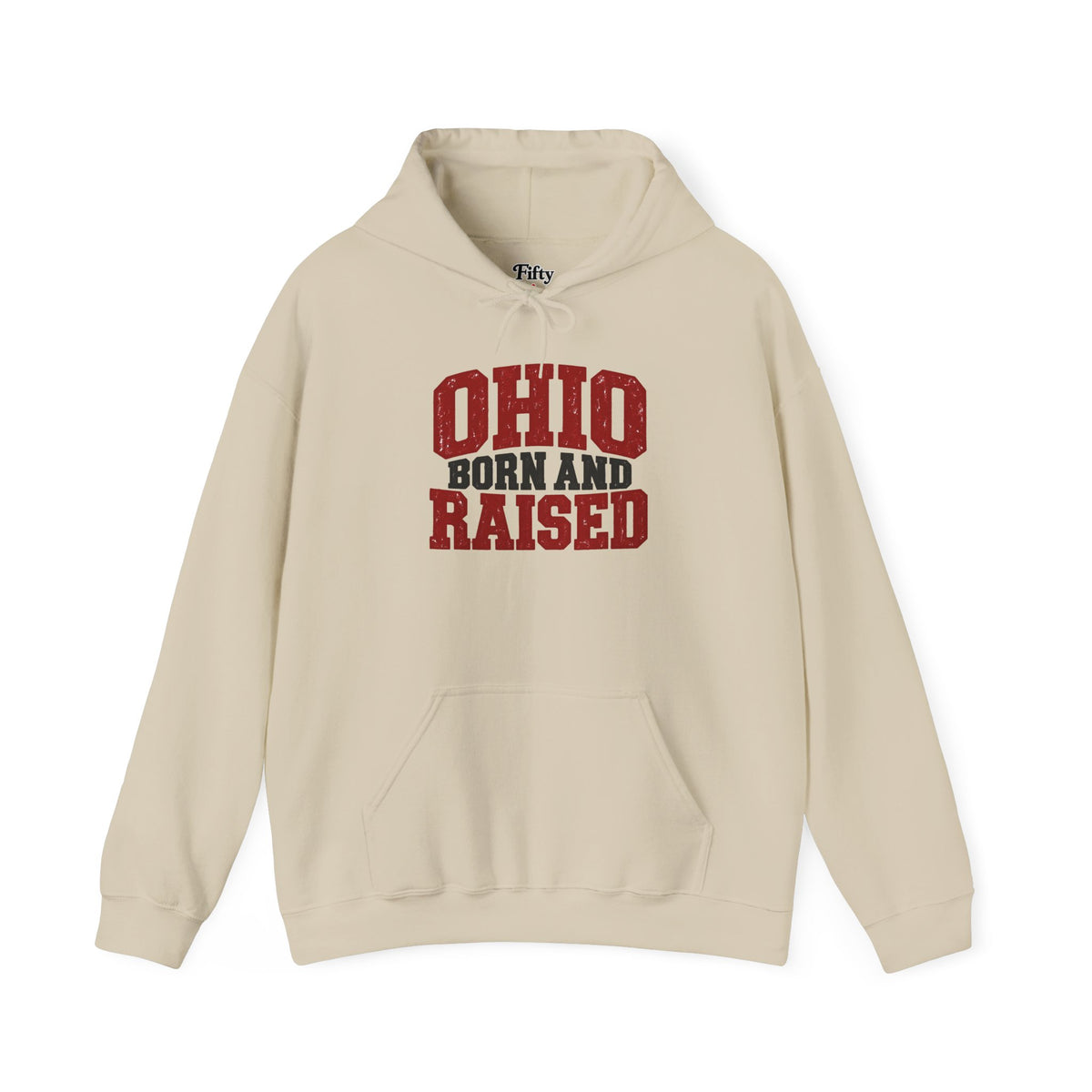 Ohio Born and Raised Midwest Heritage Unisex Hoodie Graphic