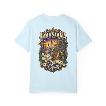 Louisiana Southern Soul Unisex Comfort Color 1717 Streetwear Graphic Tee