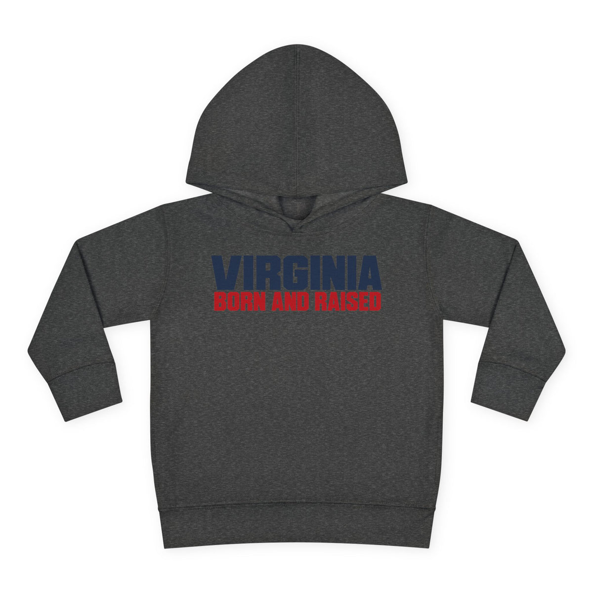 Virginia Born and Raised Minimal Modern Unisex Toddler Pullover Fleece Hoodie