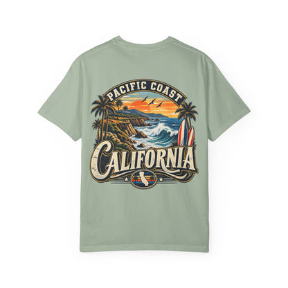Pacific Coast California  Unisex Comfort Color 1717 Streetwear Graphic Tee
