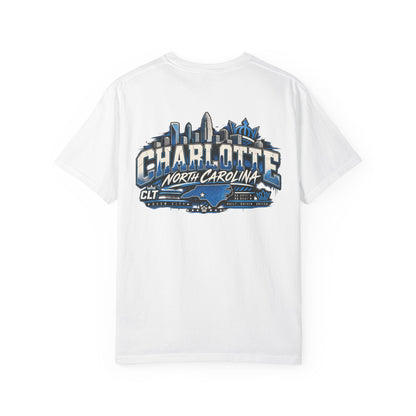 Charlotte North Carolina Unisex Comfort Color 1717 Streetwear Graphic Tee