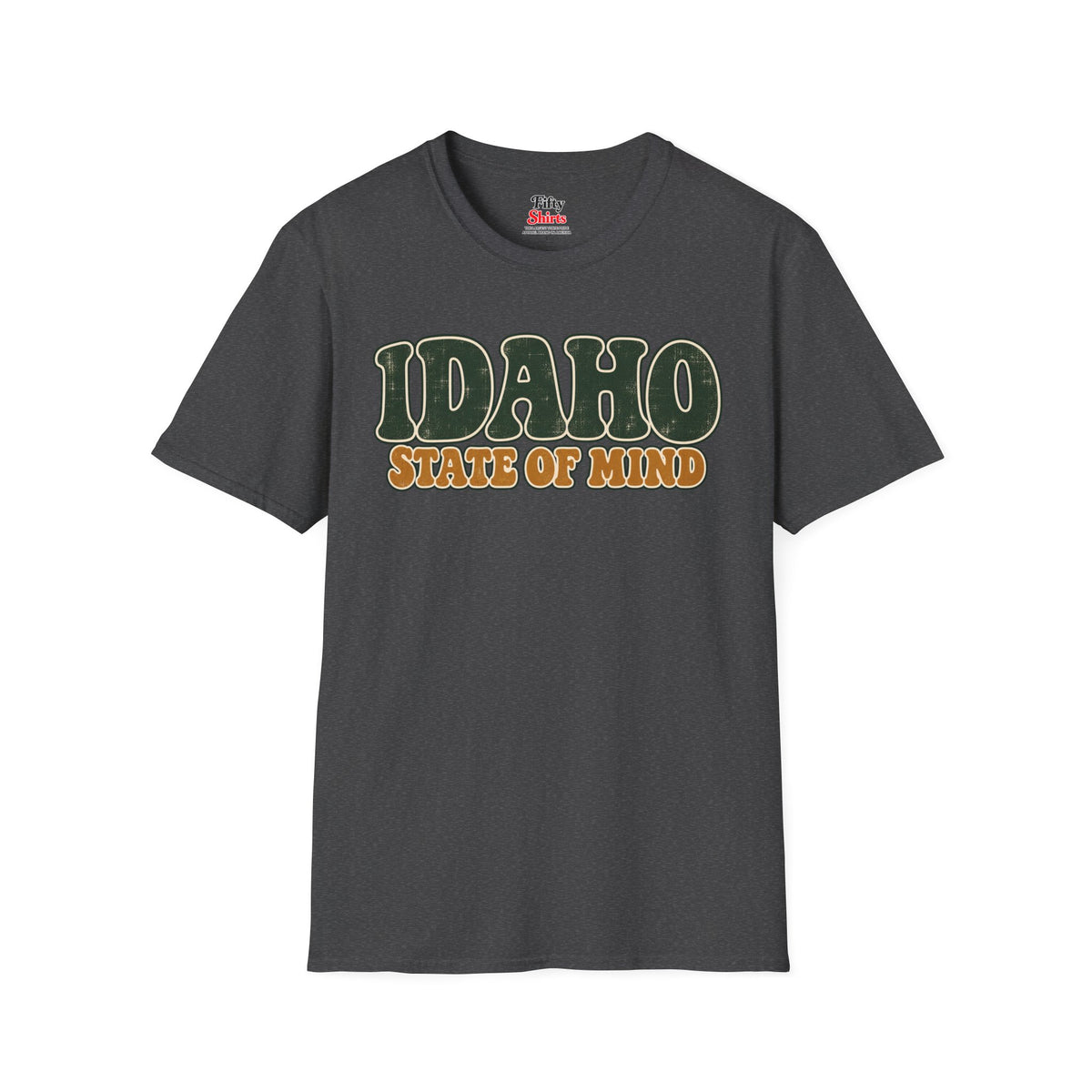 Idaho State of Mind Unisex Softstyle T Shirt State Name Graphic Tee