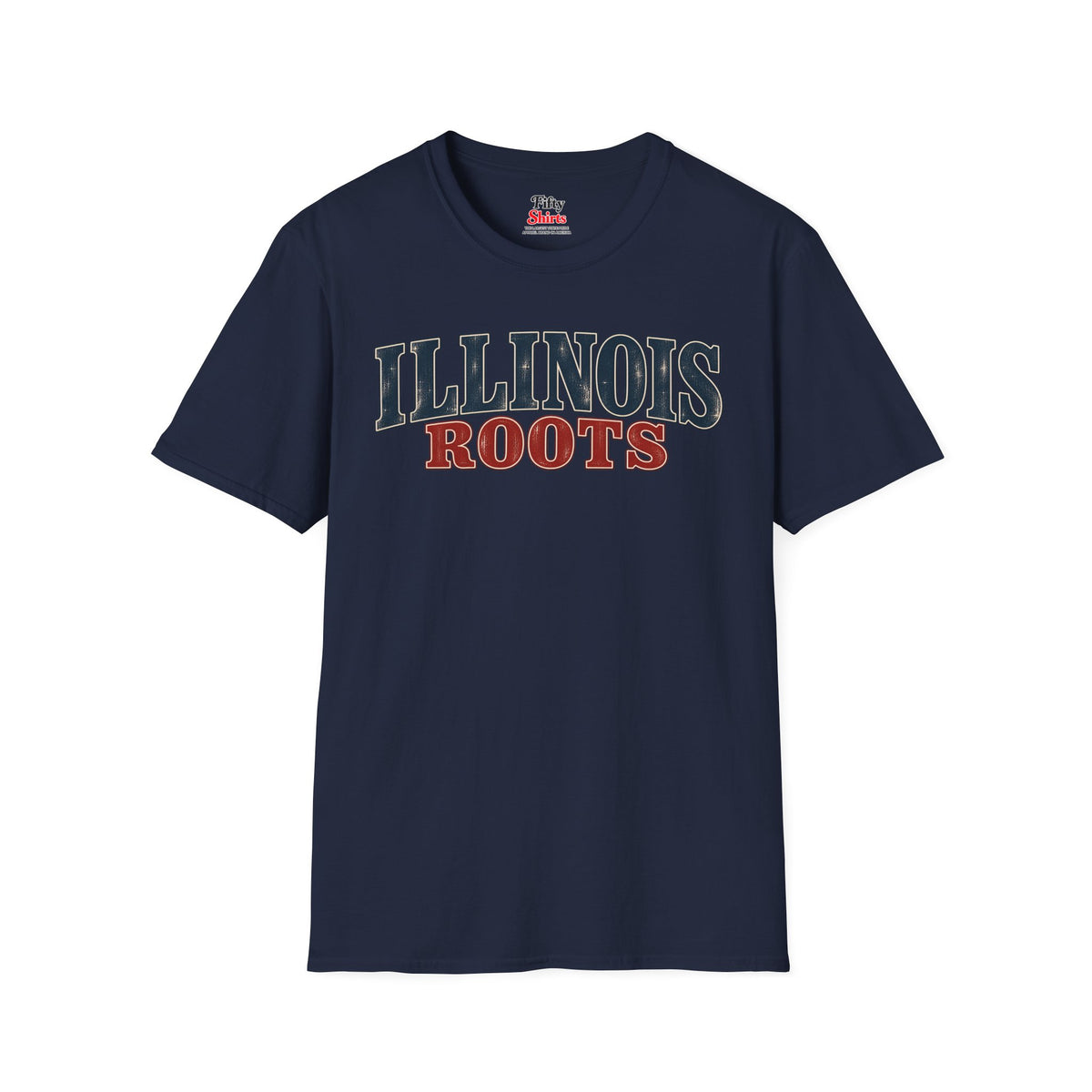 Illinois Roots Unisex Softstyle T Shirt State Name Graphic Tee
