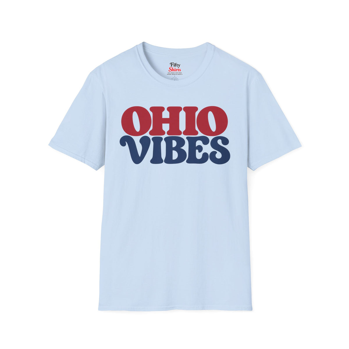 Ohio Vibes Unisex Softstyle T Shirt State Name Graphic Tee