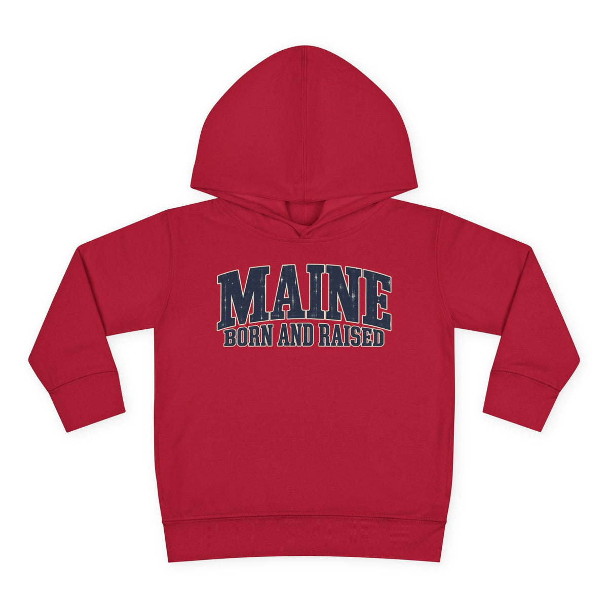 Maine Born and Raised Coastal Heritage Unisex Toddler Pullover Fleece Hoodie