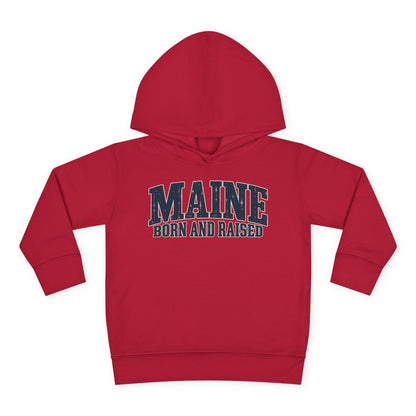 Maine Born and Raised Coastal Heritage Unisex Toddler Pullover Fleece Hoodie