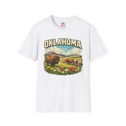 Oklahoma Wildlife Unisex Softstyle T Shirt State Pride Graphic Tee Collections FS03