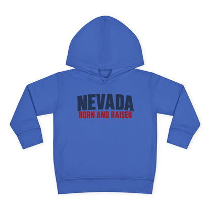 Nevada Born and Raised Minimal Heritage Unisex Toddler Pullover Fleece Hoodie