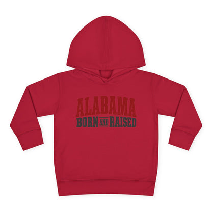 Alabama Born and Raised Rugged Workwear Unisex Toddler Pullover Fleece Hoodie