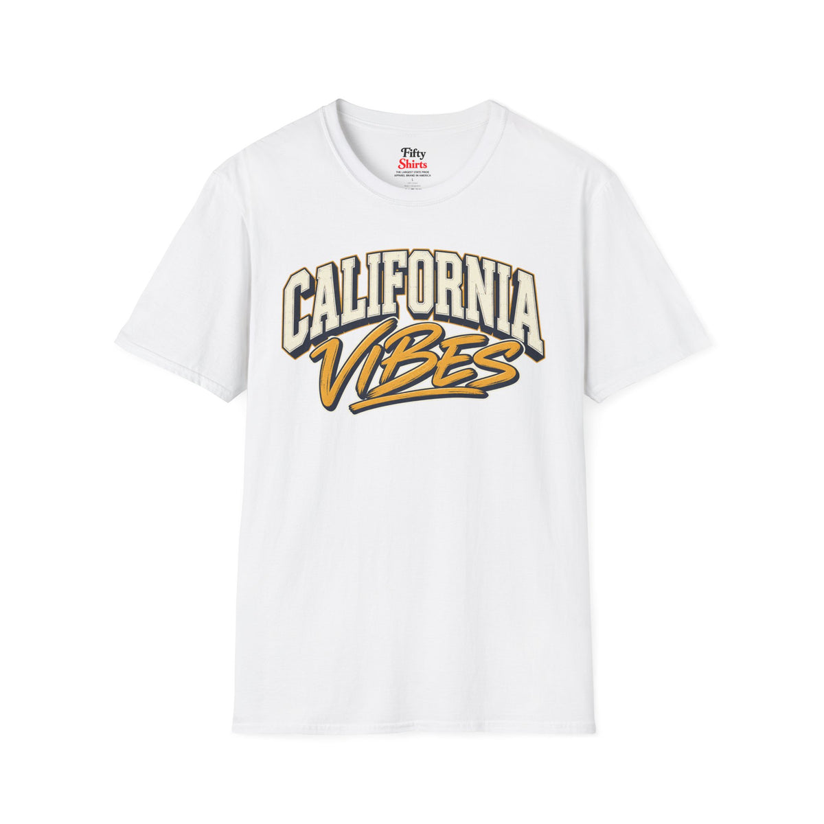 California Vibes Unisex Softstyle T Shirt State Name Graphic Tee