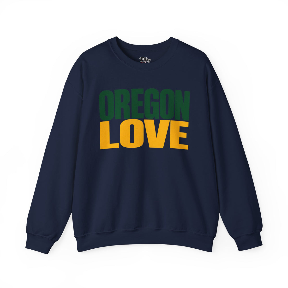 Oregon Love Unisex Crewneck Sweatshirt State Name Graphic