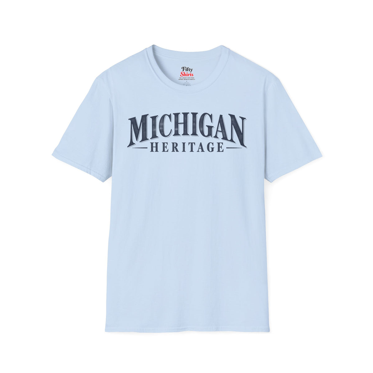 Michigan Heritage Unisex Softstyle T Shirt State Name Graphic Tee
