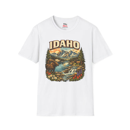 Idaho Wildlife Unisex Softstyle T Shirt State Pride Graphic Tee Collections FS03