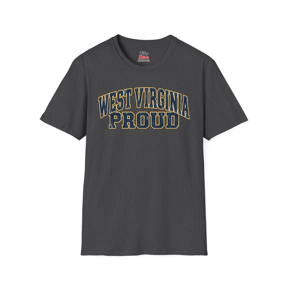 West Virginia Proud Unisex Softstyle T Shirt State Name Graphic Tee