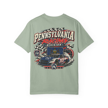 Pennsylvania Racing Division Unisex Comfort Color 1717 Streetwear Graphic Tee