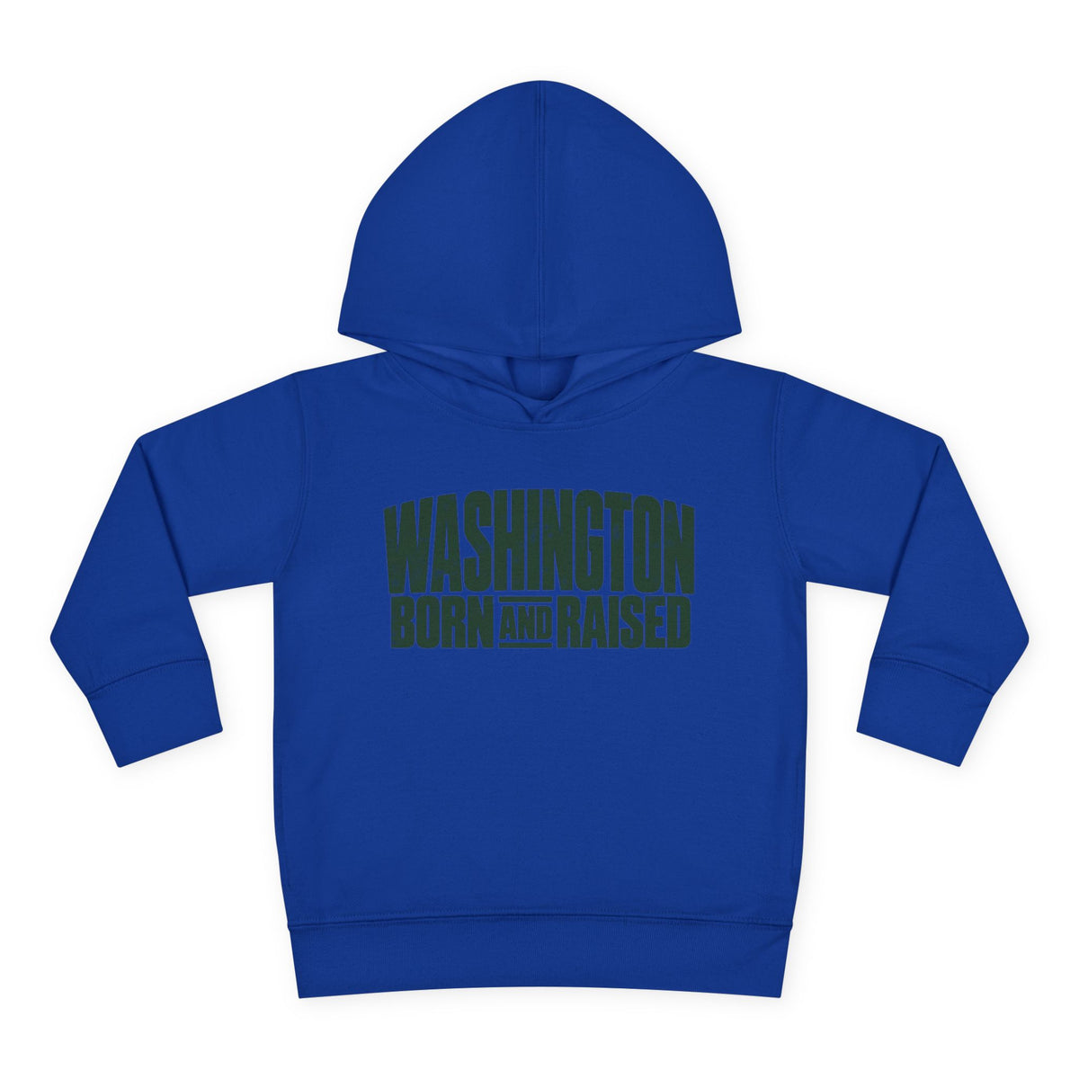 Washington Born and Raised Bold Streetwear Unisex Toddler Pullover Fleece Hoodie