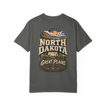 North Dakota Great Plains Unisex Comfort Color 1717 Streetwear Graphic Tee