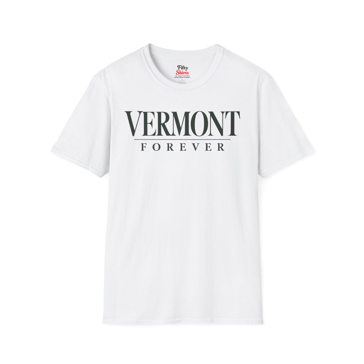 Vermont Forever Unisex Softstyle T Shirt State Name Graphic Tee