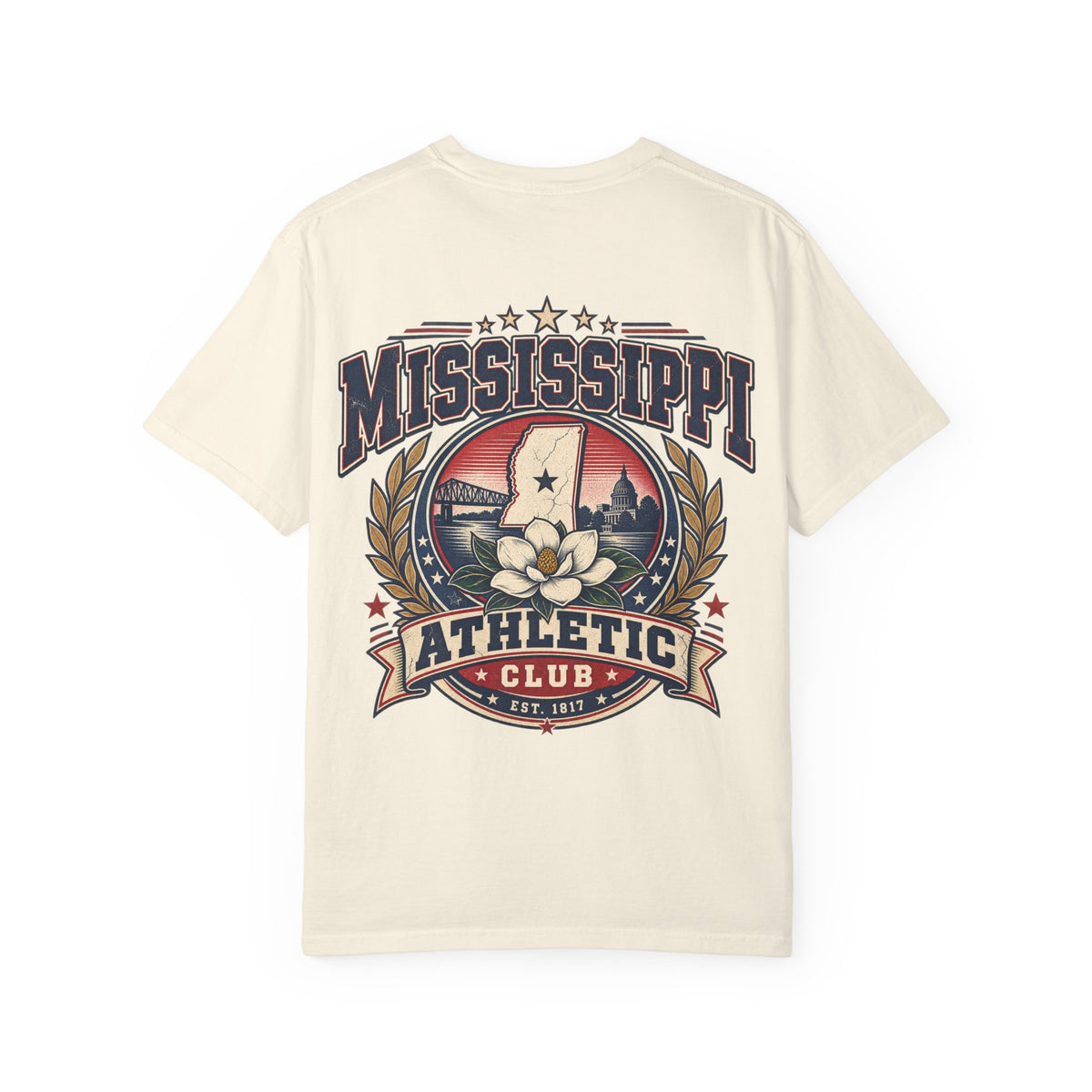 Mississippi Athletic Club Unisex Comfort Color 1717 Streetwear Graphic Tee