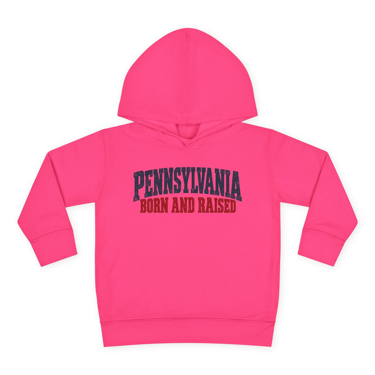 Pennsylvania Born and Raised Vintage Americana Unisex Toddler Pullover Fleece Hoodie