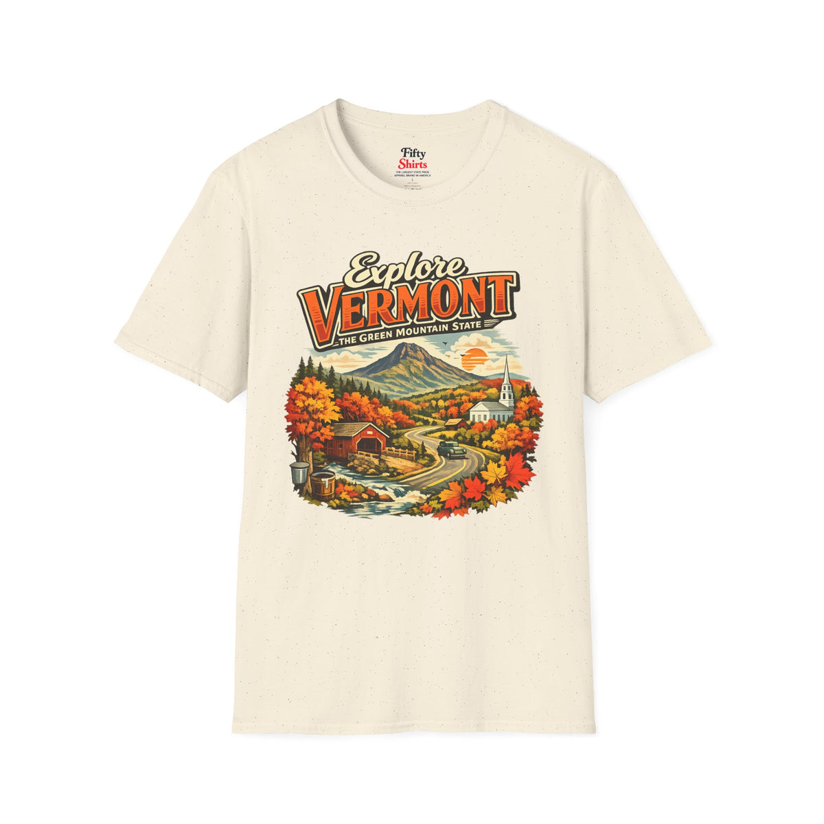 Explore Vermont Unisex Softstyle T Shirt State Pride Graphic Tee Collections FS03