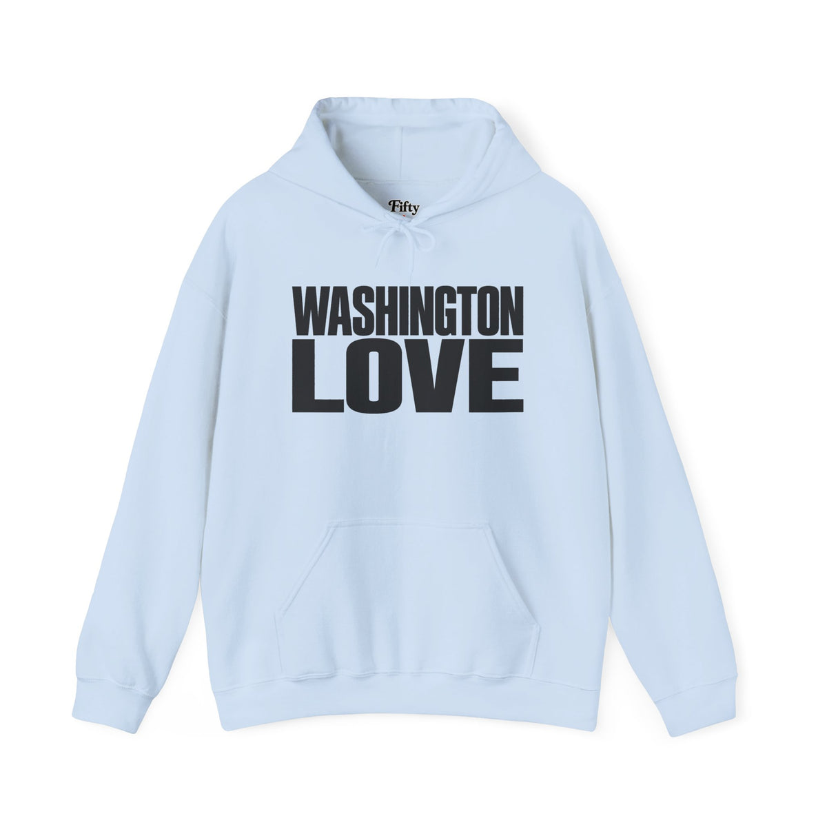 Washington Love Unisex Hoodie State Name Graphic