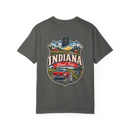 Indiana Road Trip Unisex Comfort Color 1717 Streetwear Graphic Tee