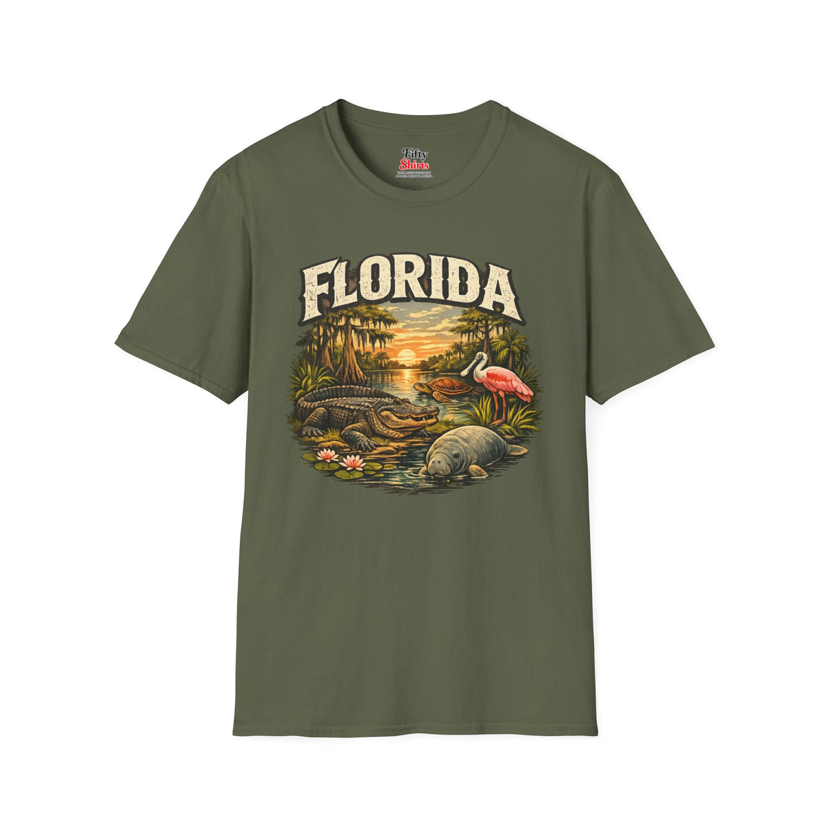 Florida Wildlife Unisex Softstyle T Shirt State Pride Graphic Tee Collections FS03