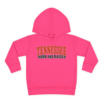 Tennessee Born and Raised Premium Southern Heritage Unisex Toddler Pullover Fleece Hoodie