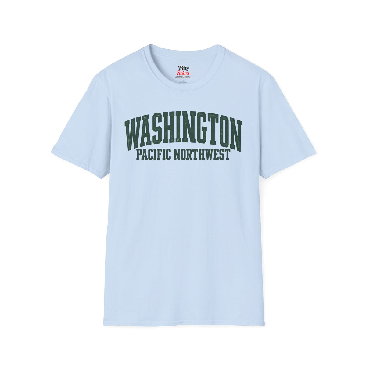 Washington Pacific Northwest Unisex Softstyle T Shirt State Name Graphic Tee