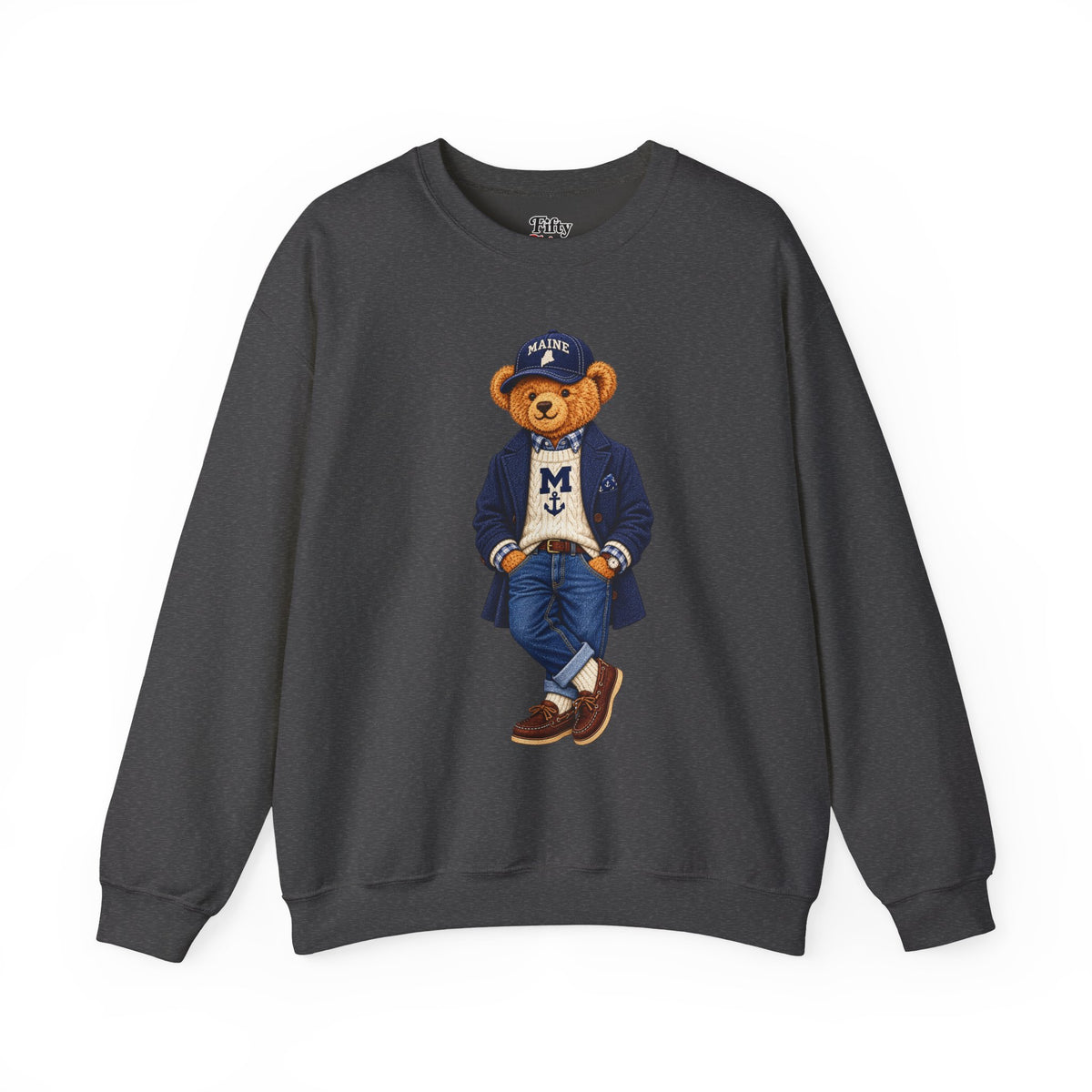 Maine- Game Day Teddy Bear Sweatshirt