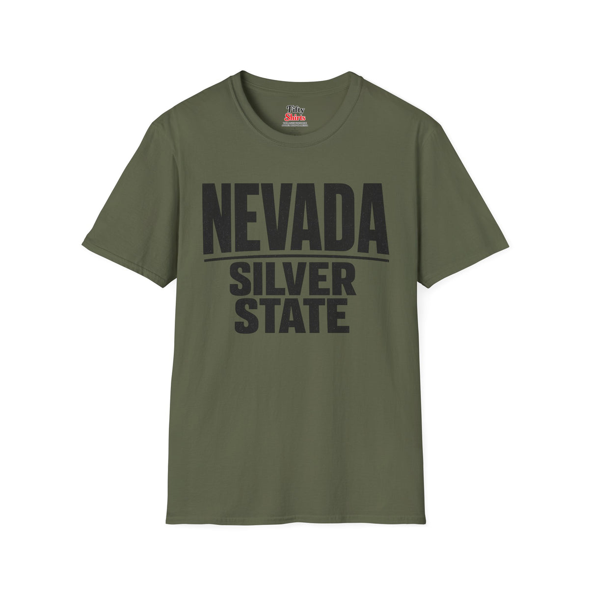 Nevada Silver State Unisex Softstyle T Shirt State Name Graphic Tee