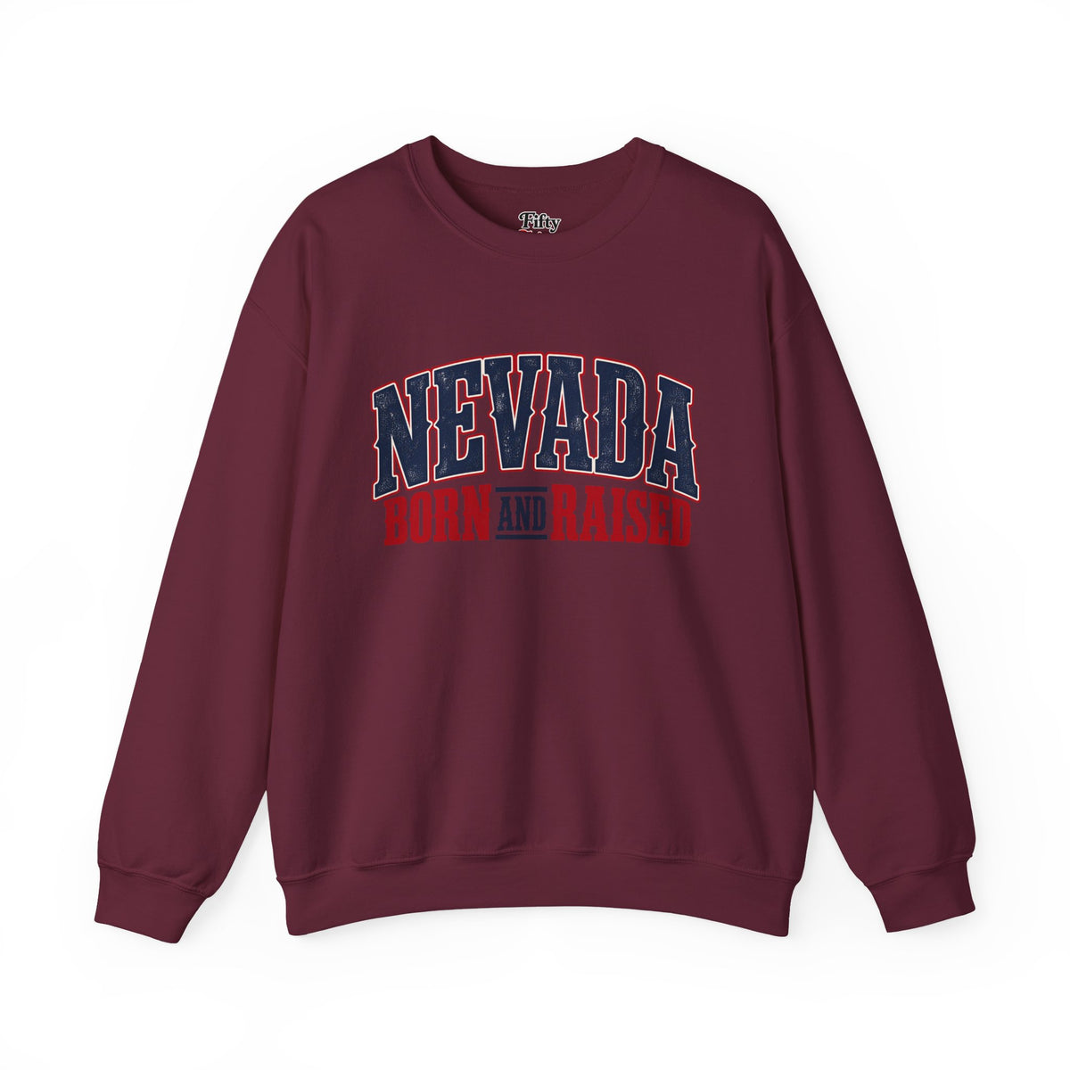 Nevada Born and Raised Premium Western Heritage Unisex Sweatshirt Graphic