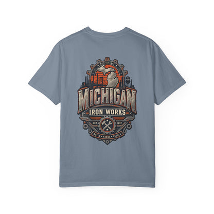Michigan Iron Works Unisex Comfort Color 1717 Streetwear Graphic Tee