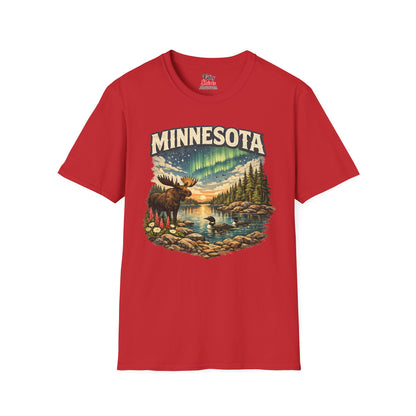 Minnesota Wildlife Unisex Softstyle T Shirt State Pride Graphic Tee Collections FS03