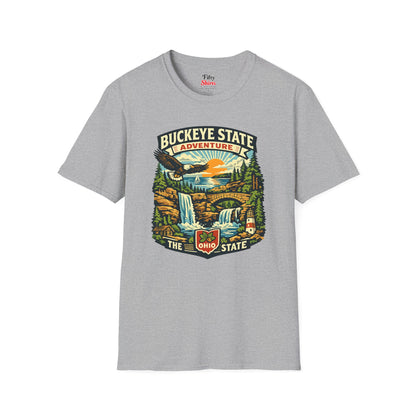 Ohio Buckeye State Adventure Unisex Softstyle T Shirt State Pride Graphic Tee Collections FS03