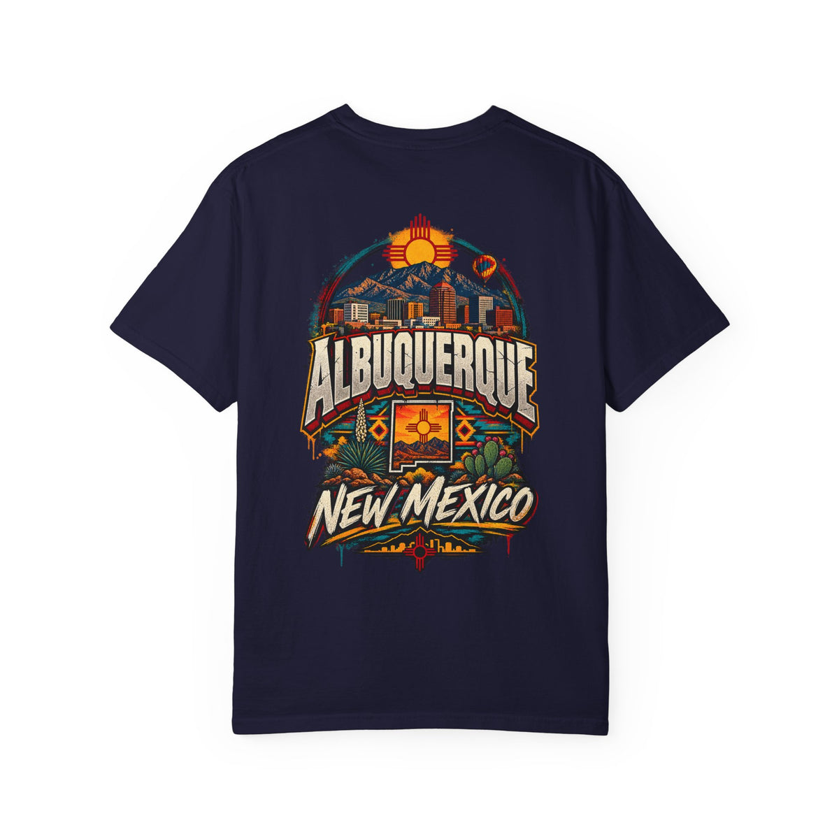 Albuquerque New Mexico Unisex Comfort Color 1717 Streetwear Graphic Tee