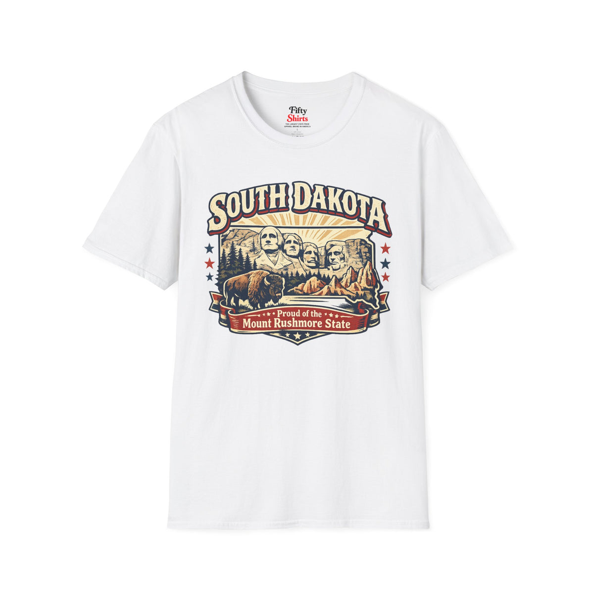 South Dakota State Pride Unisex Softstyle T Shirt State Pride Graphic Tee Collections FS03