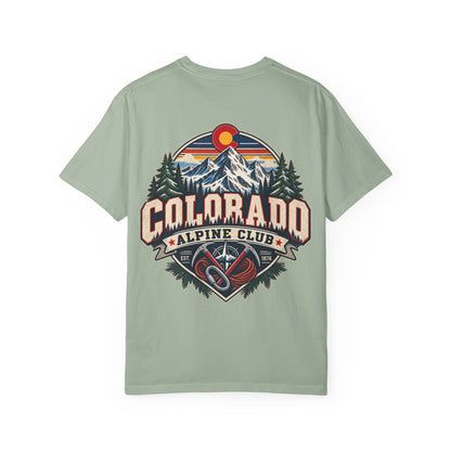 Colorado Alpine Club  Unisex Comfort Color 1717 Streetwear Graphic Tee