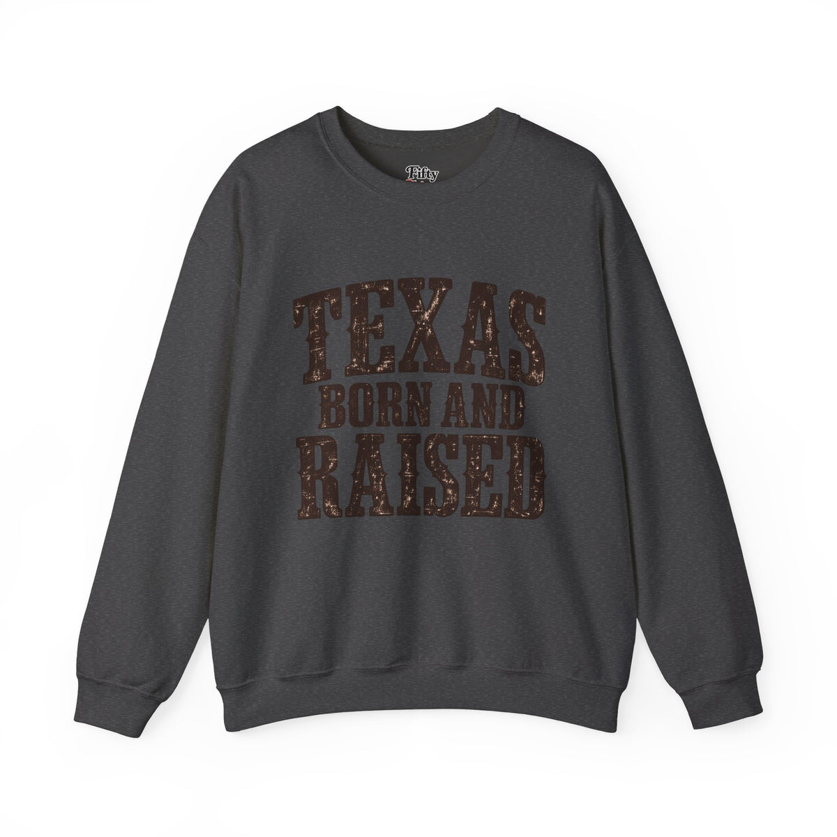 Texas Born and Raised Vintage Western Unisex  Sweatshirt Graphic